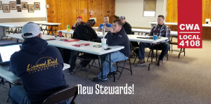 New Union Stewards December 2017